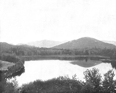 Mirror Lake, Adirondacks, New York State, USA, c1900. af Unbekannt