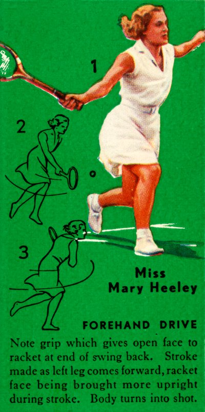 Miss Mary Heeley - Forehand Drive, c1935. af Unbekannt