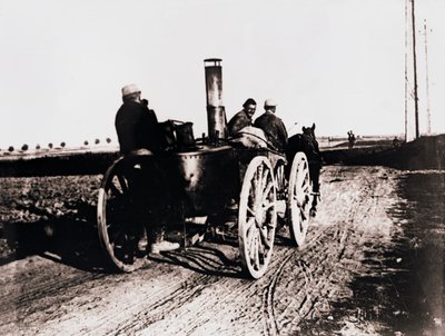 Mobilt køkken går op ad linjen, c1914-c1918 af Unbekannt