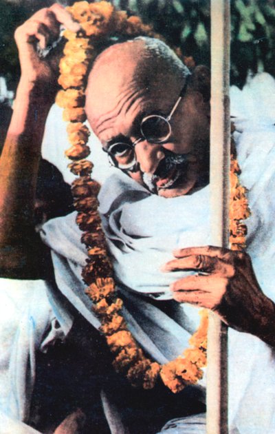 Mohandas Karamchand Gandhi 1869-1948, indisk nationalistisk leder af Unbekannt