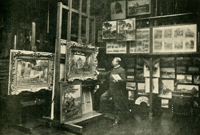 Monsieur Detaille i sit atelier, 1900. af Unbekannt