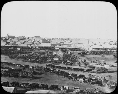 Morgenmarked, Kimberley, Sydafrika, c1890 af Unbekannt
