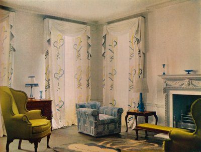 Morgenværelse i Mr. Vesteys hus på Templewood Avenue 9, Hampstead, London, 1932 af Unbekannt