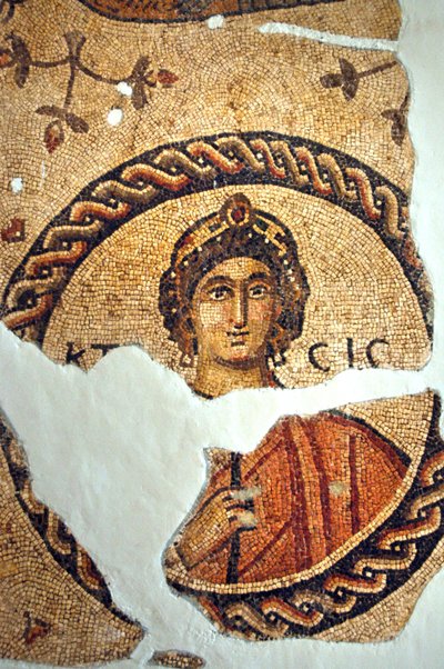 Mosaik af Ktisis fra Antakya, Tyrkiet af Unbekannt