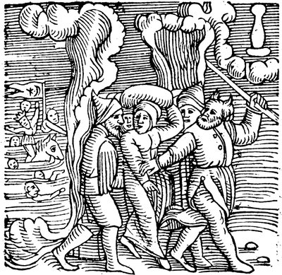 Moses udfrier israelitterne fra Egypten, 1557 af Unbekannt