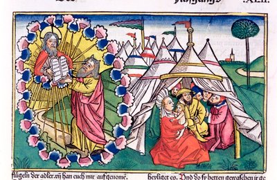 Moses empfängt die Zehn Gebote von Unbekannt