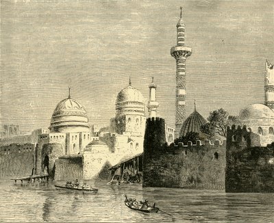 Mosul, hovedby i Al-Jezireh Mesopotamien, 1890. af Unbekannt