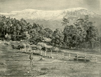 Mount Wellington, fra Huon Road, 1901. af Unbekannt