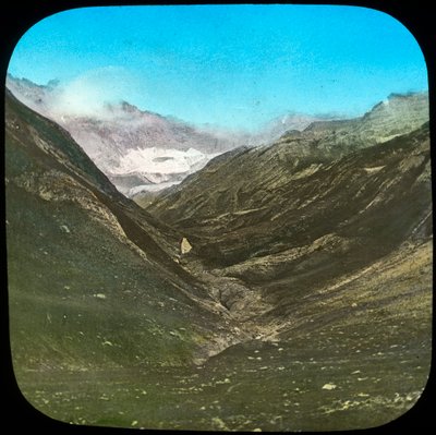 Bjergscene, Indien, slutningen af det 19. eller begyndelsen af det 20. århundrede af Unbekannt
