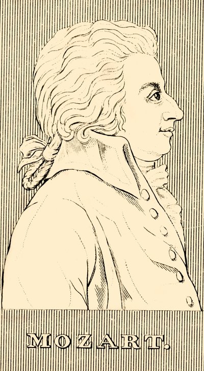 Mozart, 1756-1791, 1830. af Unbekannt