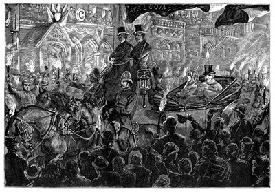 Mr. Gladstone in Leeds, späte 19. Jahrhundert von Unbekannt