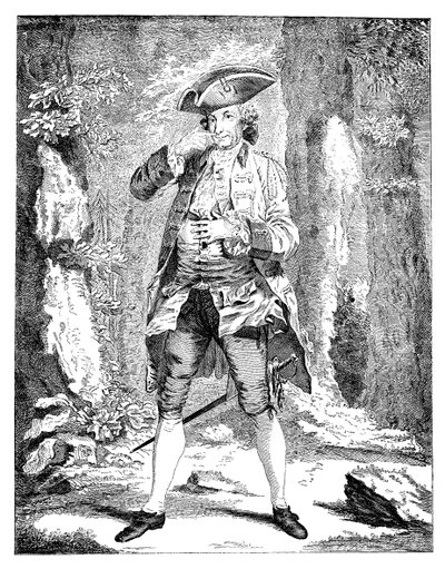 Mr Woodward i Mercutios karakter, 1753 af Unbekannt