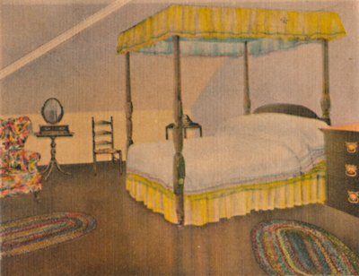 Mrs. Washingtons soveværelse, 1946 af Unbekannt