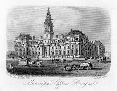 Kommunale kontorer, Liverpool, 10. februar 1875 af Unbekannt
