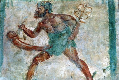 Vægmaleri af Merkur, Pompeji, Italien af Unbekannt
