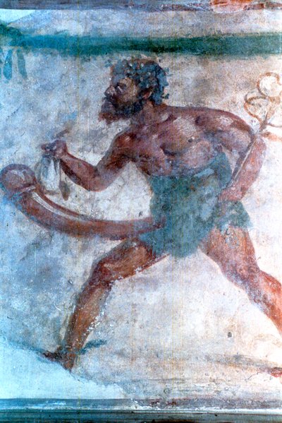 Vægmaleri af Merkur, Pompeji, Italien af Unbekannt