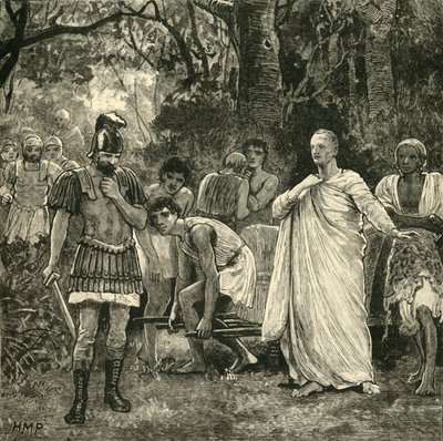 Mordet på Cicero, 1890. af Unbekannt