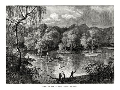 Murray River, Victoria, Australien, 1877 af Unbekannt