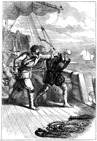 Mytteri på Henry Hudsons skib, 1611 c1880 af Unbekannt