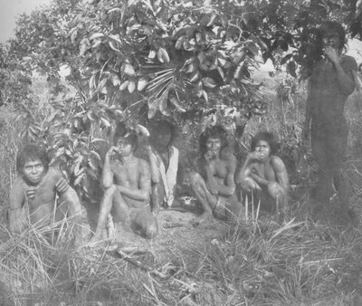 Nambikwara-indianere fra staten Matto Grosso, pacificeret af oberst Rondon, men endnu ikke helt dr. af Unbekannt