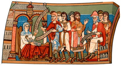 Navngivning af Johannes Døberen, 1100-tallet, 1892 af Unbekannt
