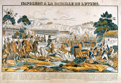 Napoleon i slaget ved Lutzen, 2. maj, 1813 af Unbekannt