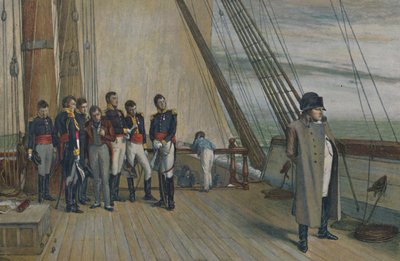 Napoleon ombord på H.M.S. Bellerophon, juli, 1815, 1896. af Unbekannt