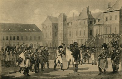 Napoleons afgang fra Fontainebleau, 20. april 1814, 1921. af Unbekannt