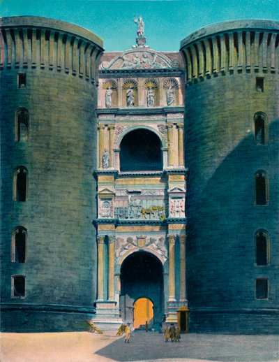 Napoli - Castel Nuovo, Arco DAragona, c1900. af Unbekannt