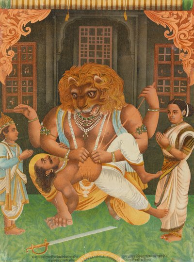 Narasimha, 1886. af Unbekannt