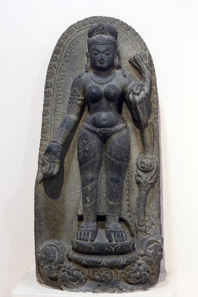 Indiens nationalmuseum, Delhi. Tara. Pala, 8. århundrede e.Kr., Bihar. Sten. Indien. af Unbekannt