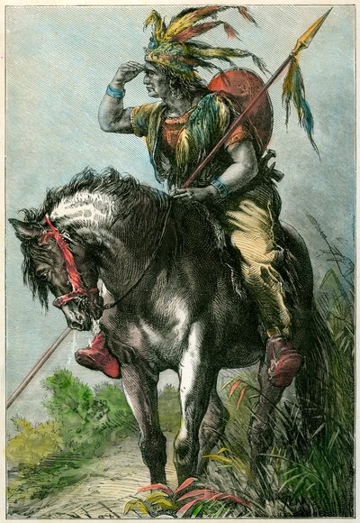 Indianerspejder, c1870 af Unbekannt