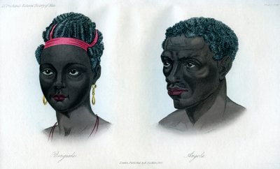 Indfødte i Benguela og Angola, 1848 af Unbekannt
