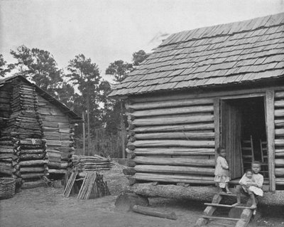 Negro Log Huts, Thomasville, Georgia, USA, c1900. af Unbekannt