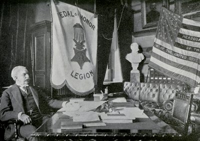 Nelson A Miles, US Army-general, ved sit hovedkvarter, 1898 af Unbekannt