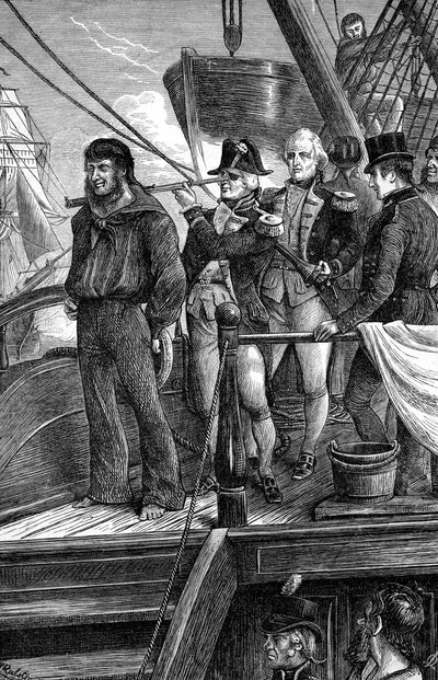 Nelson og signalet, Slaget ved København, 1801 af Unbekannt