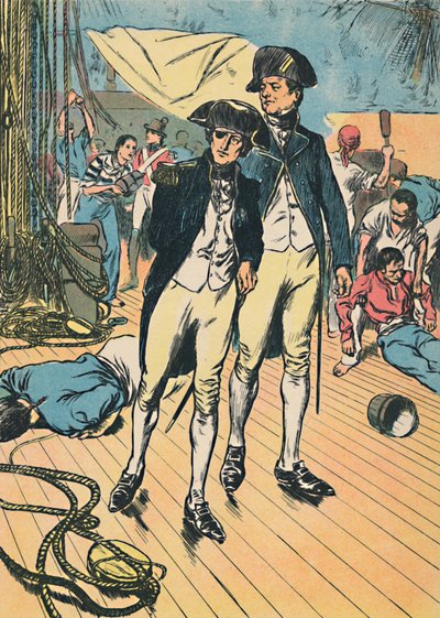 Nelson om sejren ved Trafalgar, c1907 af Unbekannt