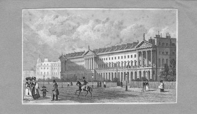 Neoklassisk bygning, 1800-tallet. af Unbekannt