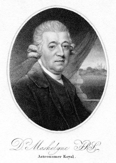 Nevil Maskelyne, engelsk astronom, 1804 af Unbekannt