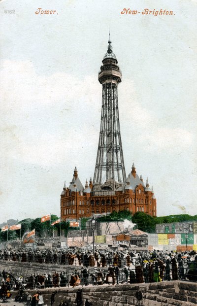 New Brighton Tower, Wallasey, Cheshire, c1898-c1921 af Unbekannt