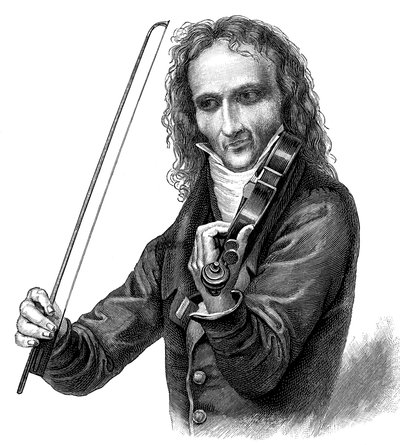Niccolò Paganini, italiensk violinist, violinist og komponist, 1830
