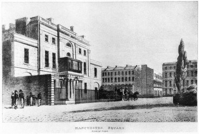 North side, Manchester Square, London, c1800-tallet 1907 af Unbekannt