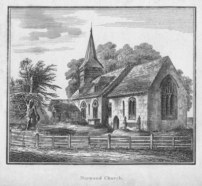 Norwood Church, c1792 af Unbekannt