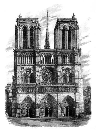 Notre Dame, Paris, c1888 af Unbekannt