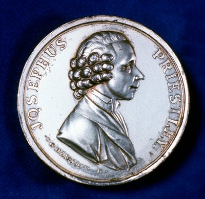 Forside af erindringsmedalje for Joseph Priestley 1733-1804, 1803 af Unbekannt