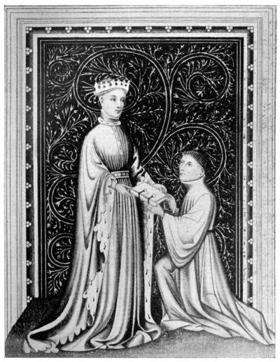Occleve digteren og kong Henrik V, c1410, 1910 af Unbekannt