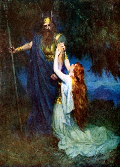 Odin og Brunhilde af Unbekannt