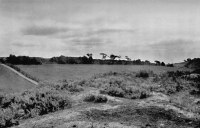 Offas Dyke krydser en bakketop i Denbighshire, Wales, 1935 af Unbekannt
