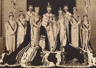 Officiel kroningsgruppe, 1937 af Unbekannt