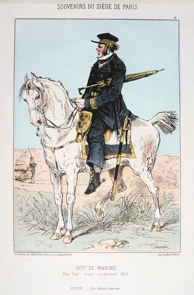 Søofficer, belejring af Paris, 1870-1871 af Unbekannt